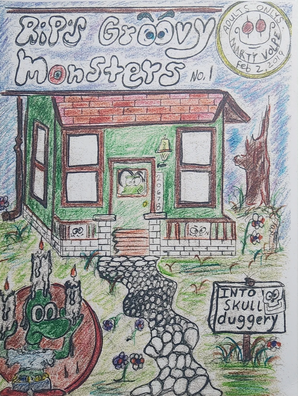 Rip's Groovy Monsters No. 1. Original. Marty Volpe.